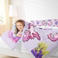 thumbnail image 4 of Manfei Kawaii Axolotl Full Size Comforter Sets 3-Piece for Teens Kids,Cartoon Animal Bedding Comforter Set,Cute Marine Salamander Lightweight Bedding Sets,Lightweight Room Decor,Reversible, 4 of 8