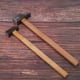 thumbnail image 4 of Martillo de hierro con mango de madera, martillo de procesamiento de reparación para fabricación de joyas, 2 uds., 4 of 5