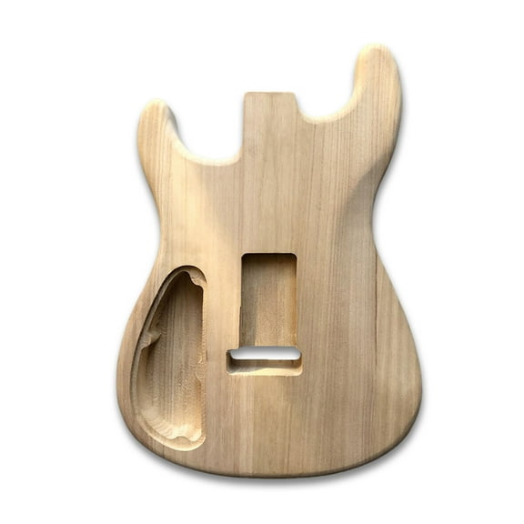 DIY Electric Guitar Body Paulownia Wood Bolt on Heel Unfinished for Bulid Guitar