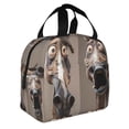 thumbnail image 2 of Fotbe Funny Horse Faces Expressions Bolsa Térmica con Estampado y Forro de Aluminio Grueso Bolsa de Almuerzo con Bolsillo Frontal para Hombres y Mujeres, Ideal para Trabajo, Escuela, 2 of 8