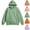 Mint Green, variant on HAJWOH Men's Pullover Hoodie with Dropped Shoulder Sweatshirt Classic Loose Pullover Sweatshirts with Pocket