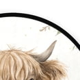 thumbnail image 4 of 36.2 Inch Round Floor Mat Sunflowers and Highland Cow Carpet Decor Rug for Living Room Bedroom, 4 of 6