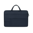 thumbnail image 2 of Bolso para portátil ligero y versátil con forro interior de 15,4 pulgadas y tejido impermeable abierto. Bolso interior súper suave para computadora. Bolsa de almacenamiento de poliéster para computado, 2 of 6