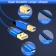 thumbnail image 3 of Cable de impresora USB GOSYSONG USB 2.0 A a USB B de alta velocidad de 10 pies, 3 of 8