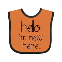 Inktastic Hello, I'm New Here. Boys or Girls Baby Bib