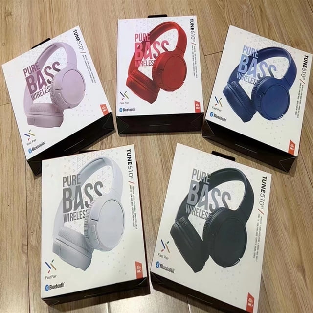 Auriculares Bluetooth T510BT Auriculares deportivos inalámbricos Estéreo 5.0 Auriculares para teléfono con tarjeta enchufable