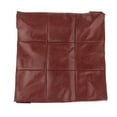 thumbnail image 3 of Reposapiés marroquí otomano con funda de cojín, funda de cojín para asiento de piel sintética Rojo oscuro, 3 of 9