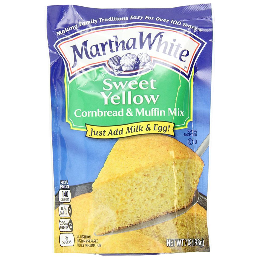 Martha White Sweet Yellow Cornbread and Muffin Mix, 7Ounce Packages