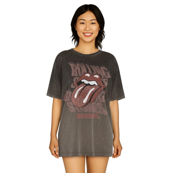 Rolling Stones Women's Oversized Sleep Shirt, Sizes XS-3X