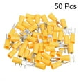 thumbnail image 2 of 50Pcs SV2-3 Insulated Fork Spade Electrical Crimp Terminal 16-14AWG Yellow, 2 of 5