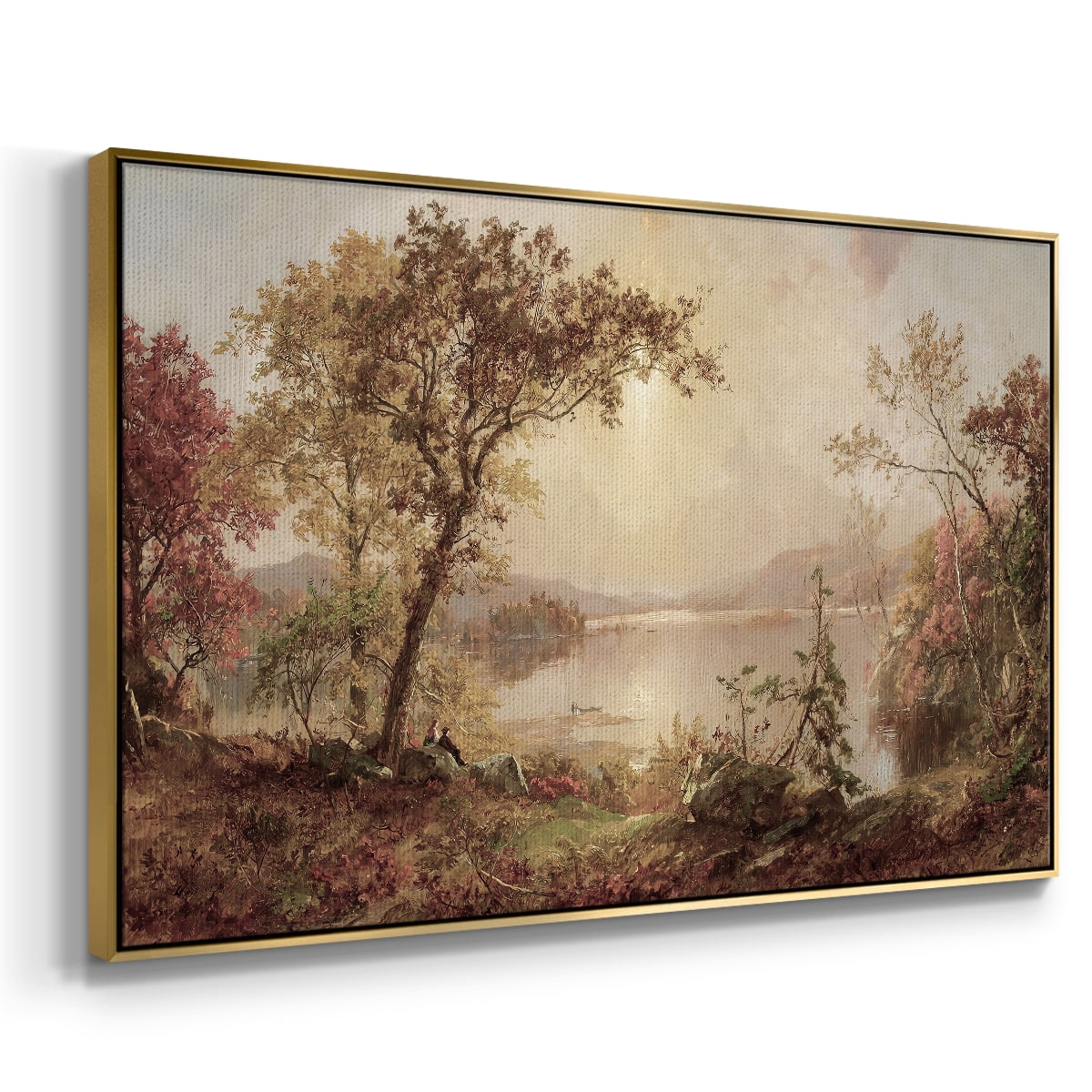 Vintage Landscape-CCCXXIX By Wexford Home Framed in Gold Wood Gallery Wrapped Canvas 17 in. x 25 in.