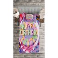 thumbnail image 3 of Ambesonne Purple Quilted Bedspread Set 2 Pcs, Birthday Cake Presents, Twin Size, Multicolor, 3 of 3