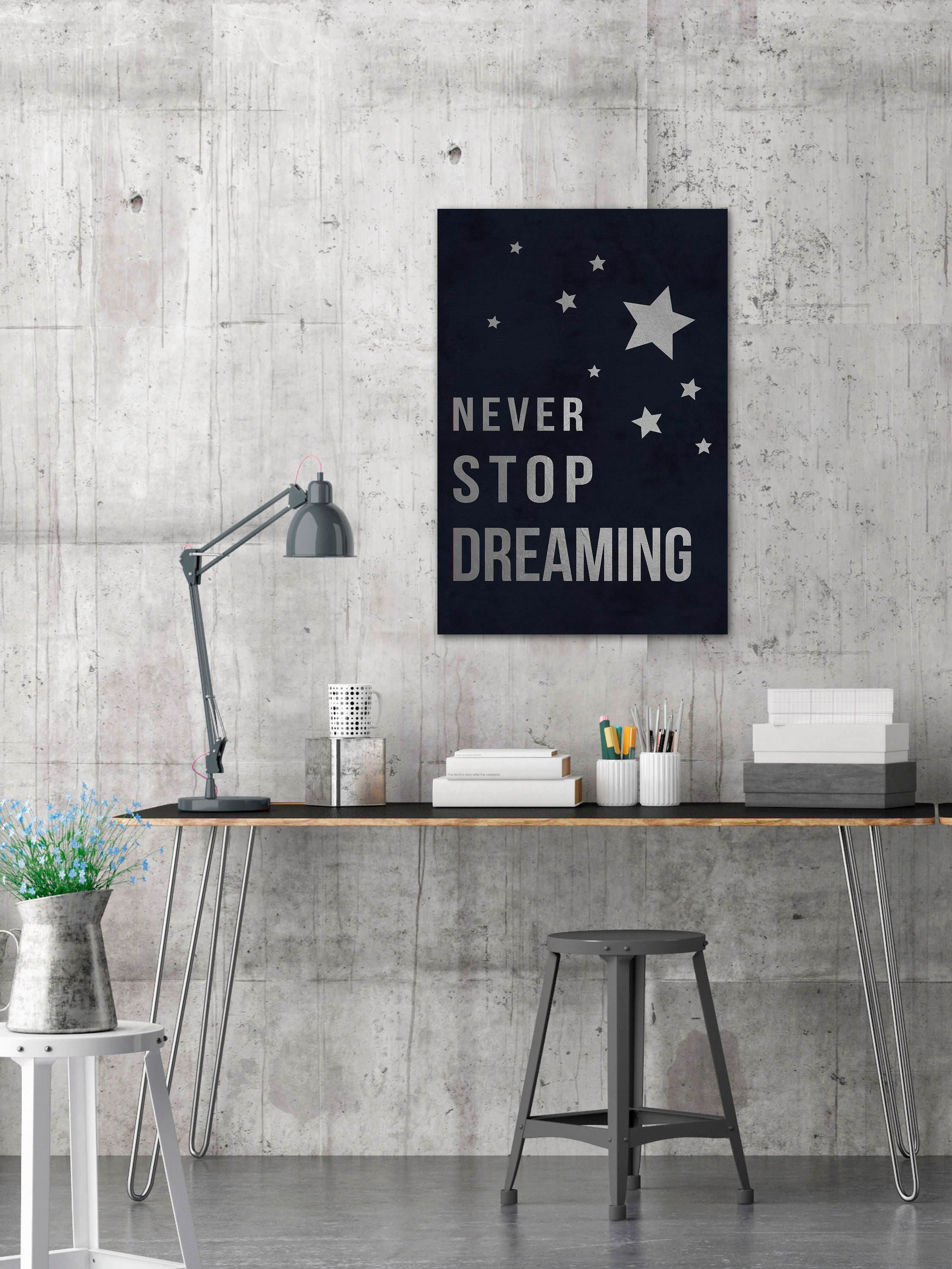 Never Stop Dreaming II Painting Print on Wrapped Canvas