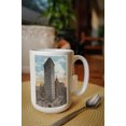 thumbnail image 2 of 15 fl oz Ceramic Mug, New York, NY, Flatiron Building, Broadway and Fifth, Dishwasher & Microwave Safe, 2 of 3
