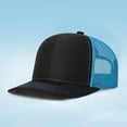 thumbnail image 2 of Women Mens Baseball Cap Mesh Panel Plain Baseball Cap Breathable Adjustable Sun Hat For Outdoor Sports Black1 One Size, 2 of 3