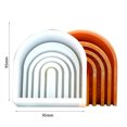 thumbnail image 3 of Molde Arcoiris 3D Arco Iris puente antiadherente silicona muffin vela molde jabones pastel molde (B), 3 of 4