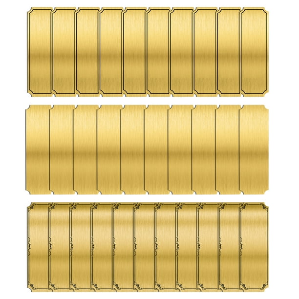 Custom Engraving Brush Finish Blank Brass Plates