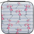 thumbnail image 2 of Hotbar Pink Flamingos Travel Jewelry Case for Women Girls,PU Leather Mini Jewelry Organizer Jewelry Holder, Portable Travel Jewelry Box for Earrings, Rings, Bracelets and Necklaces, 2 of 7