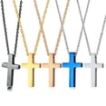 thumbnail image 3 of WWJD Cross Necklace Medium Cross Pendant What Would Jesus Do Necklaces Stainless Steel Christian Crucifix Catholic Religious Jewelry for Unisex for Baptism Gift, 3 of 5