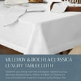 thumbnail image 2 of Villeroy & Boch Villeroy and Boch La Classica Luxury Linen Fabric Tablecloth White 70"x146" Oblong Oblong, 2 of 7