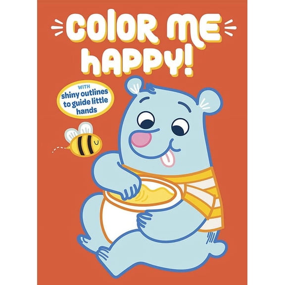 Dover Animal Coloring Books Color Me Happy! (Orange): With Shiny Outlines to Guide Little Hands, (Paperback)