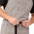 thumbnail image 3 of Delantal impermeable a rayas para hombre, poliéster, 75 x 65 cm, 3 of 3