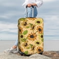 thumbnail image 7 of Disketp Sunflowers Elastic Travel Luggage Cover Travel Suitcase Protective Cover For Trunk Case Apply To 18''-32'' Suitcase Cover-, 7 of 7