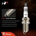 thumbnail image 3 of A-Premium Iridium Platinum Spark Plugs Compatible with Land Rover Range Rover 2006-2009 Range Rover Sport 2006-2009 LR3 2005-2009 & Jaguar XF XJ8 XJR XK XK8 XKR S-Type Super Pack of 8, 3 of 6
