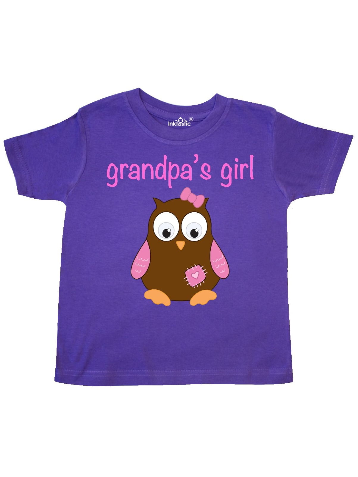 inktastic Blue Owl with Hearts Toddler T-Shirt