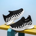 thumbnail image 4 of NOEGOEU Boys Girls Slip on Mesh Shoes Non Slip Soft Sole Breathable Lightweight Sneakers for Kids (Black,1), 4 of 8
