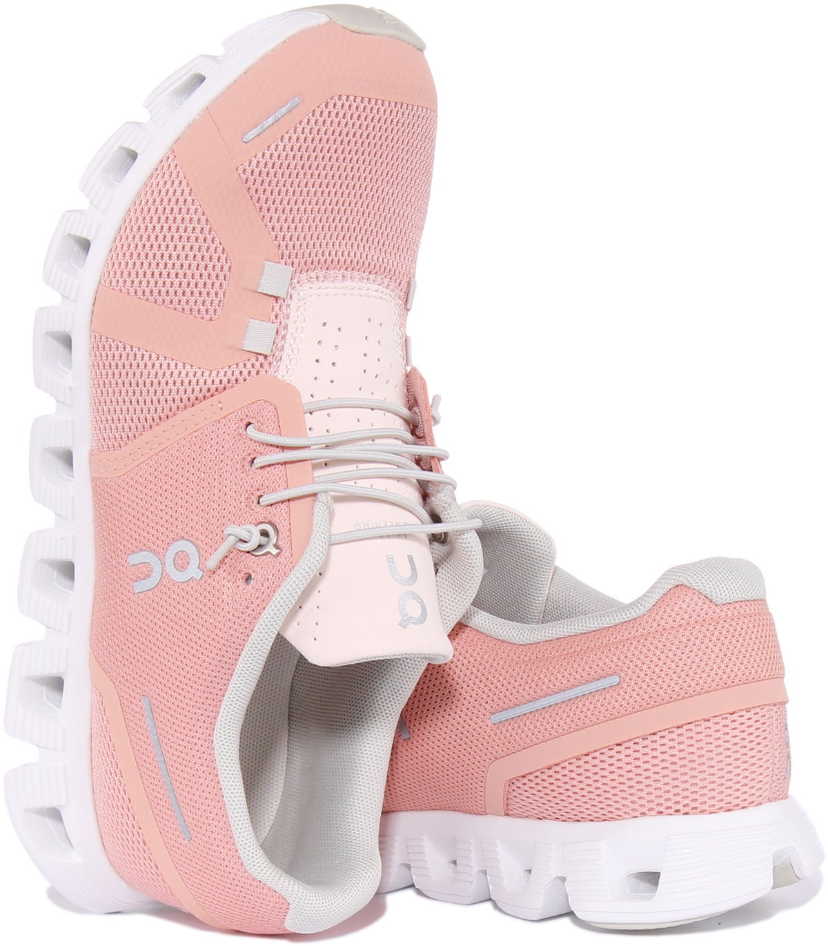 On Running Cloud 5 Women's Speed Lace Up Mesh Running Shoes In