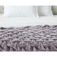 thumbnail image 3 of Cozy Tyme Nicolette Stitched Faux Fur Throw - Reverse Micromink 50"x 60" Lavander, 3 of 11