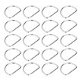 thumbnail image 4 of Small D Rings, Easy Assembly Electroplated  Premium Material D Rings  For Clothes For Bag For Wallet 3.8x40x30mm,4x40x30mm,4.8x40x30mm,5x40x30mm, 4 of 8