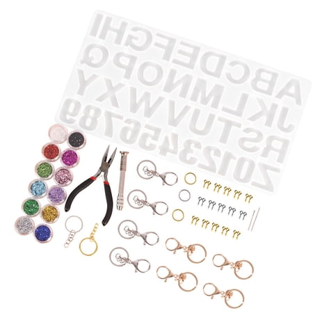 106 PCS/Set Silicone Mold Kit Letter Number Mold Obx Jewelry Letter Pendant Jewelry Kits Jewelry Making Molds