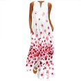 thumbnail image 2 of AMERTEER Robe Longue Sans Manches à Imprimé Floral Col Rond Été pour Femmes Grande Taille, 2 of 4