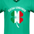 thumbnail image 4 of Inktastic Italian Leprechaun Women's V-Neck T-Shirt, 4 of 5