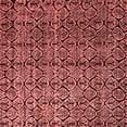 thumbnail image 1 of Ahgly Company Machine Washable Indoor Square Abstract Red Modern Area Rugs, 7' Square, 1 of 4