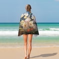 thumbnail image 4 of Watercolor Wildflowers Beach Towel Microfiber Beach Towels Sand Free Quick Dry Lightweight Travel Towels, 4 of 7