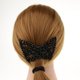 thumbnail image 2 of Double Peines Clip Elástico Mujer Accesori El Cabello Herramienta de Peinado - Estilo 4-Negro Macarena peines dobles elásticos, 2 of 8