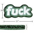 thumbnail image 2 of Colorful Funky Cute Bathroom Rugs Bath Mat Non Slip Rubber Backed Machine Washable, Rude Swear Words Trendy Aesthetic Unique Cool Shag Absorbent Bath Rug Funny Gift for Her/Him, 2 of 5