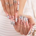 thumbnail image 2 of Presiona Nails, un adorable payaso con cristales completamente cubiertos, 2 of 7