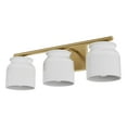 thumbnail image 2 of Hunter - Harlowe 3-light Luxe Gold, Medium Size Vanity Light, Dimmable, Modern Style, Urn Shaped, for Bedrooms, Dining, Living Rooms - 13185, 2 of 8
