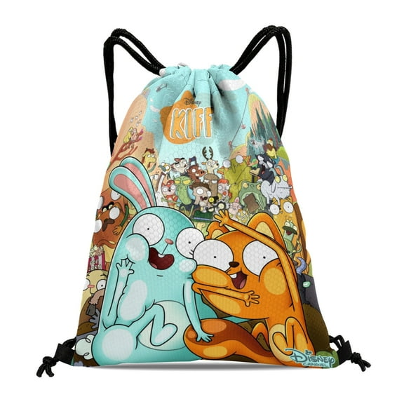Kiff Drawstring Backpack Bag Party Favors Goodies Merch Gym Waterproof Swimming Beach Fans