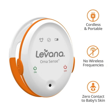 Levana Oma™ Sense Portable Baby Breathing Movement Monitor with Vibrations and Audible Alerts Designed to Stimulate Baby and Alert
