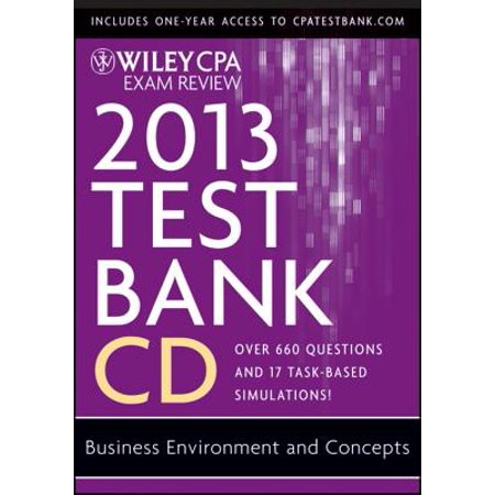 Wiley Cpa Exam Review 2013 Test Bank Cd Business - 