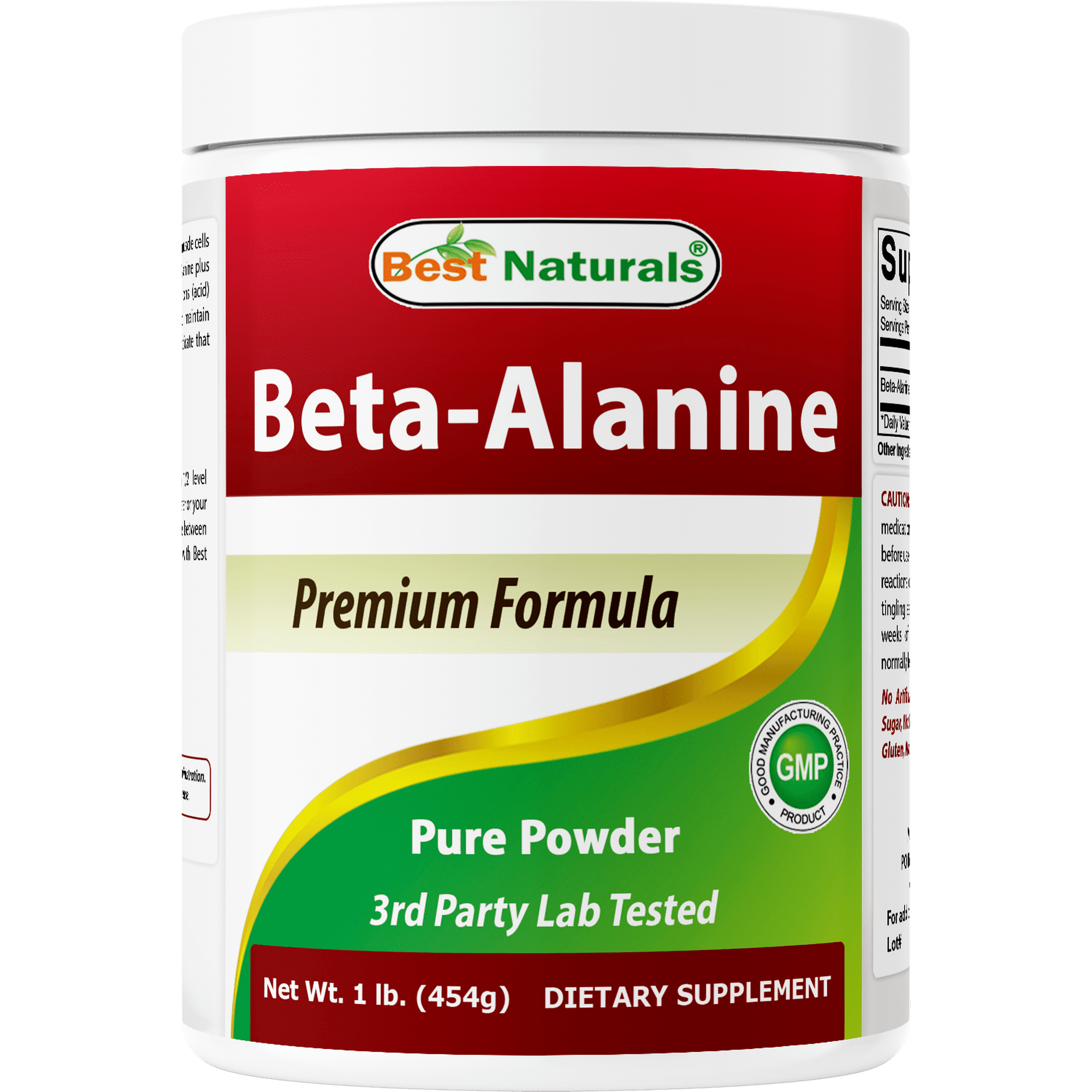 Best Naturals Beta Alanine Powder, 1 Lb, Increase Energy & Endurance