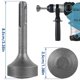 thumbnail image 4 of 1Pc SDS Plus Ground Rod Driver Forged Steel Drill Bit Driver Wear Resistant Rotary Hammer Drill Power Tools Grounding Rods, 4 of 5