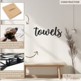 thumbnail image 5 of Violaura Script Font Metal Wall Art - Easy to Install Hanging Perfect for Home, Living Room Decor (60.0" x 22.2"), 5 of 8