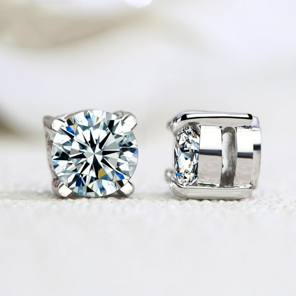 Magnetic diamond sales stud earrings