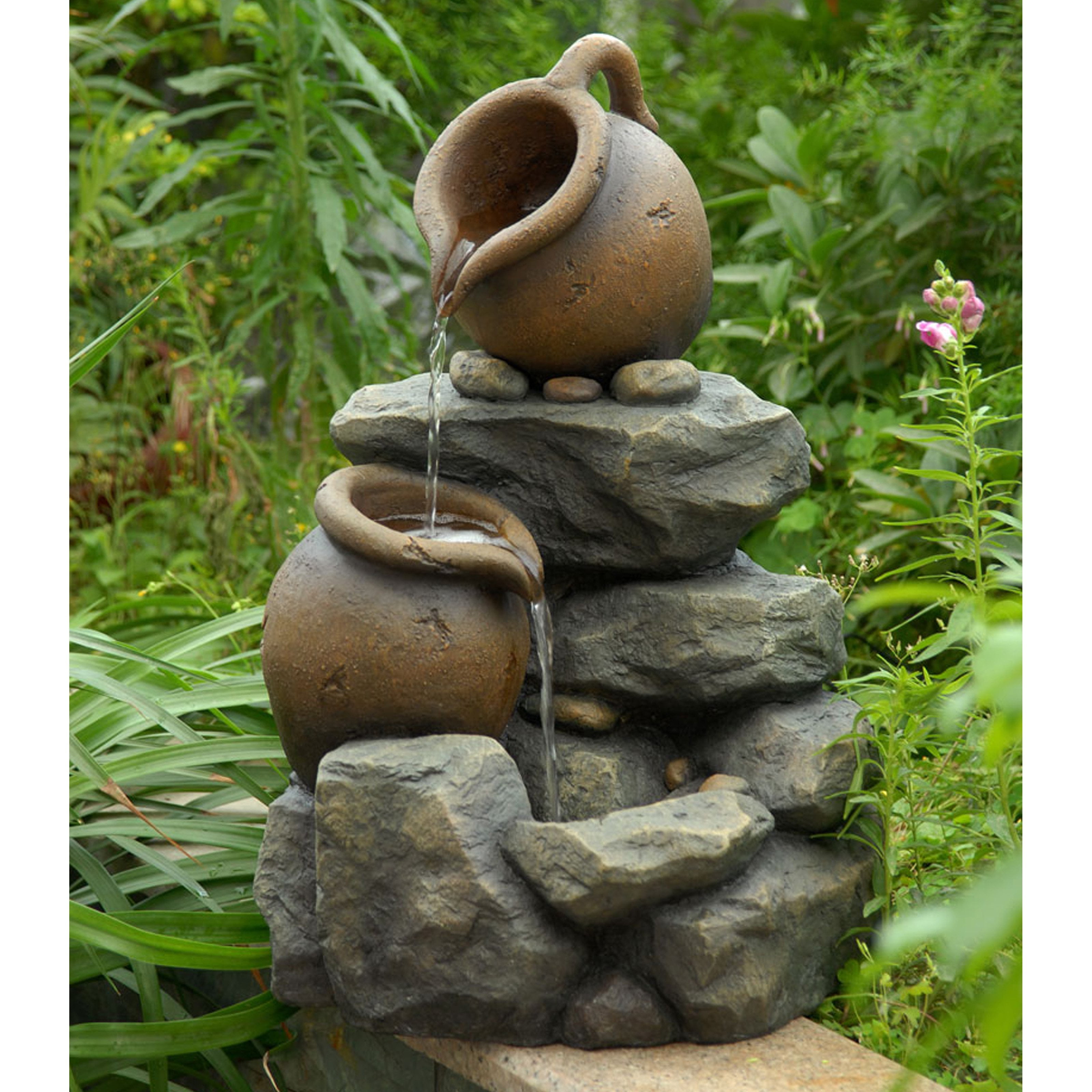 Jeco Small Pots Water Outdoor Fountain